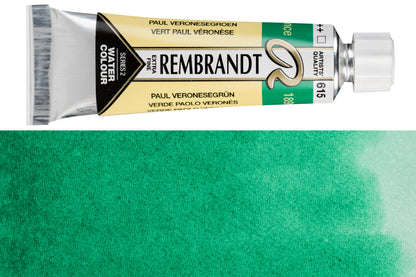 Rembrandt Watercolor, 10 mL, #615 Emerald Green