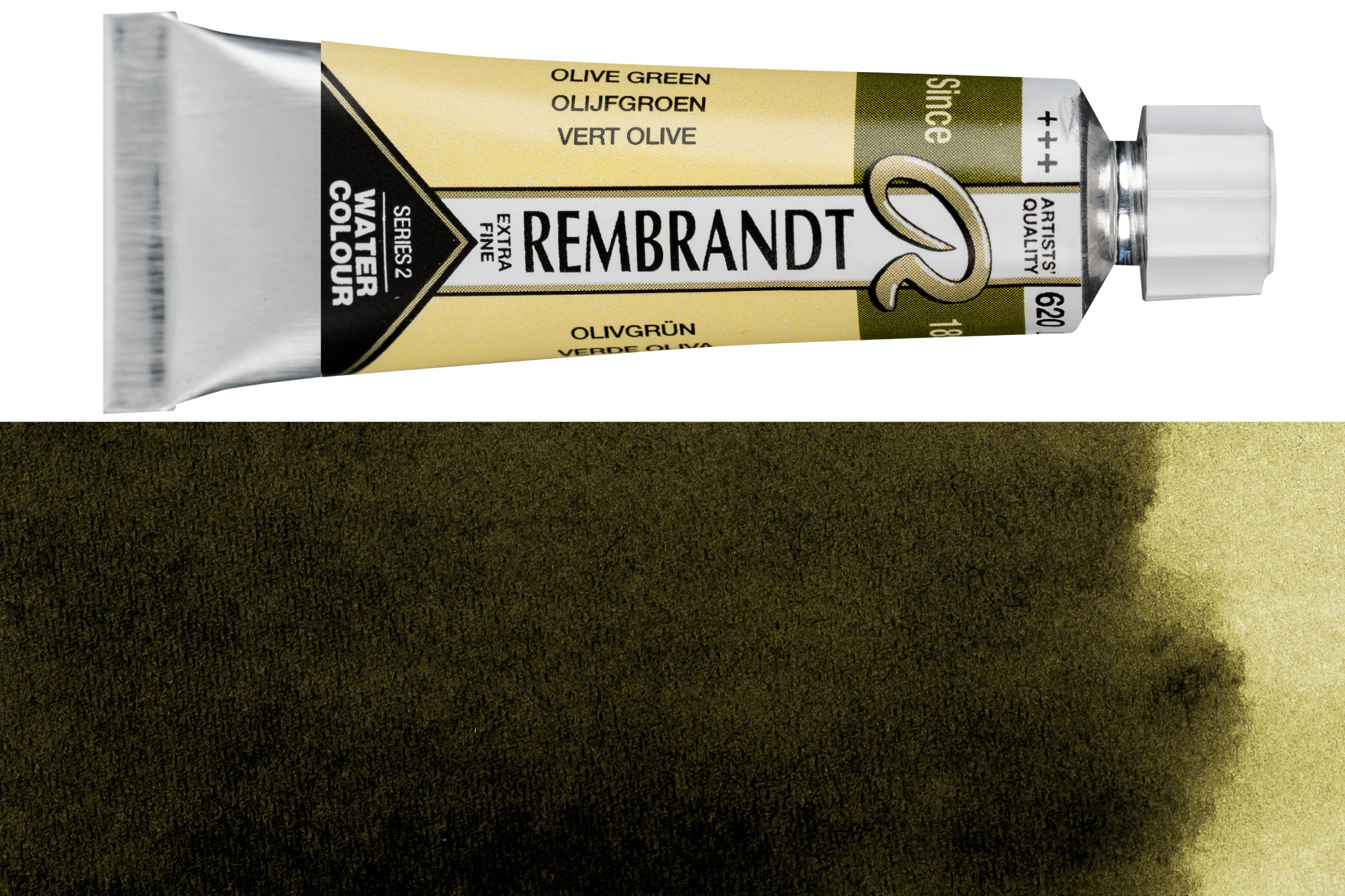 Rembrandt Watercolor, 10 mL, #620 Olive Green