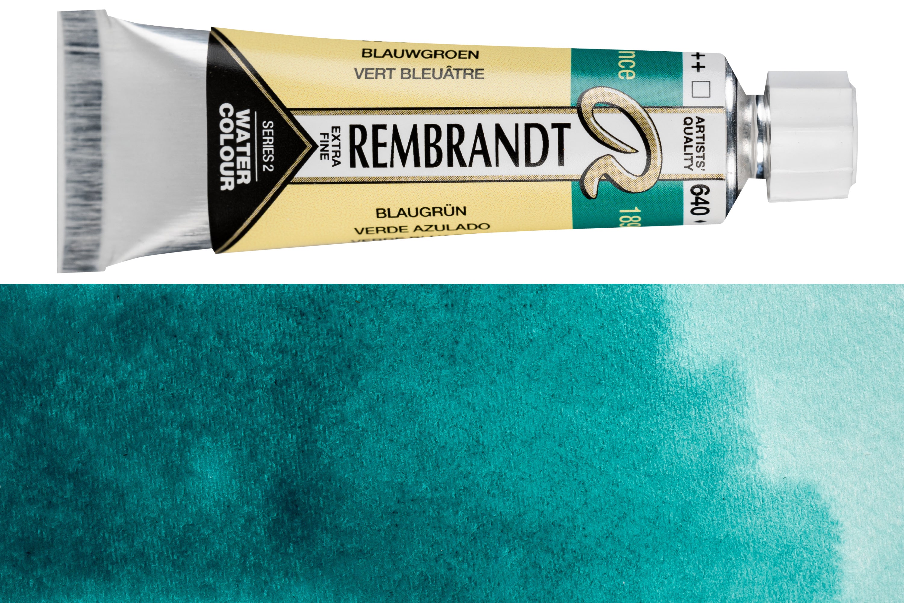 Rembrandt Watercolor, 10 mL, #640 Bluish Green