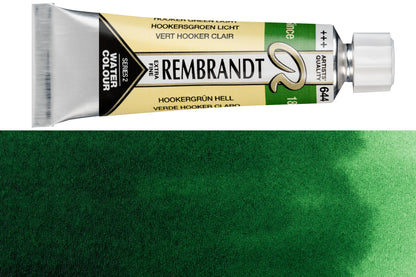 Rembrandt Watercolor, 10 mL, #644 Hooker Green Light