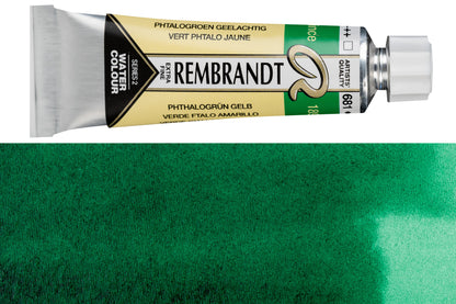 Rembrandt Watercolor, 10 mL, #681 Phthalo Green Yellowish