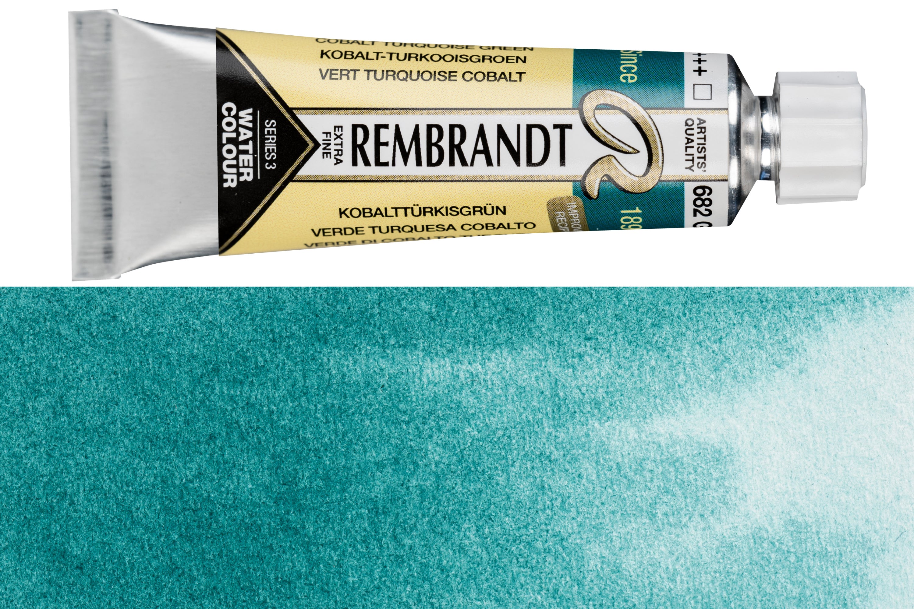 Rembrandt Watercolor, 10 mL, #682 Cobalt Turquoise Green – St