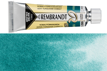 Rembrandt Watercolor, 10 mL, #682 Cobalt Turquoise Green