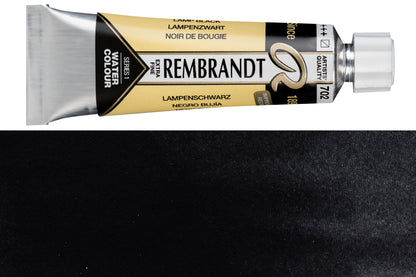 Rembrandt Watercolor, 10 mL, #702 Lamp Black