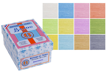 Retors du Nord Embroidery Floss, 12 Pastel Colors
