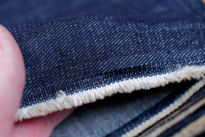 Pre-Cut Japanese Denim, Random Wash