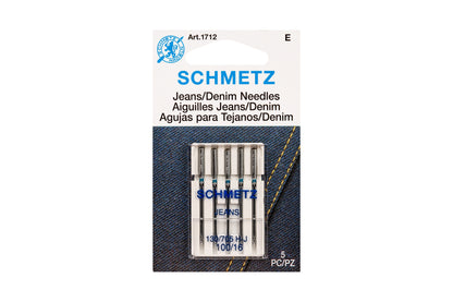 Denim Machine Needles, Set of 5