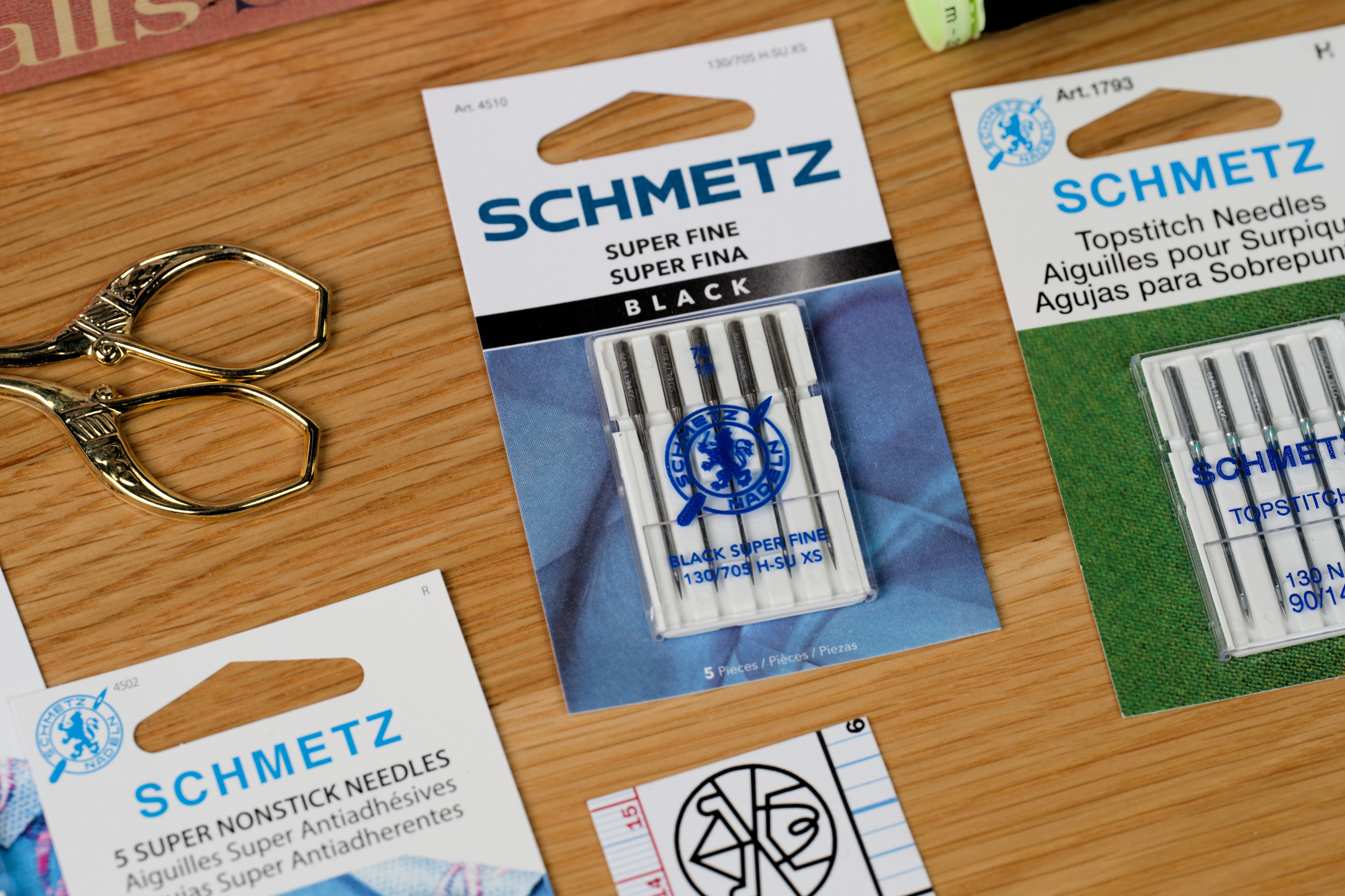 Super Fine Black Machine Needles, Set of 5