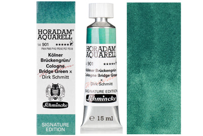 Schmincke Horadam Watercolors, Cologne Bridge Green (Signature Edition)