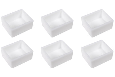 Empty Watercolor Half Pans, Set of 6
