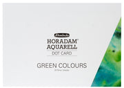 Horadam Watercolor Dot Card, 20 Greens