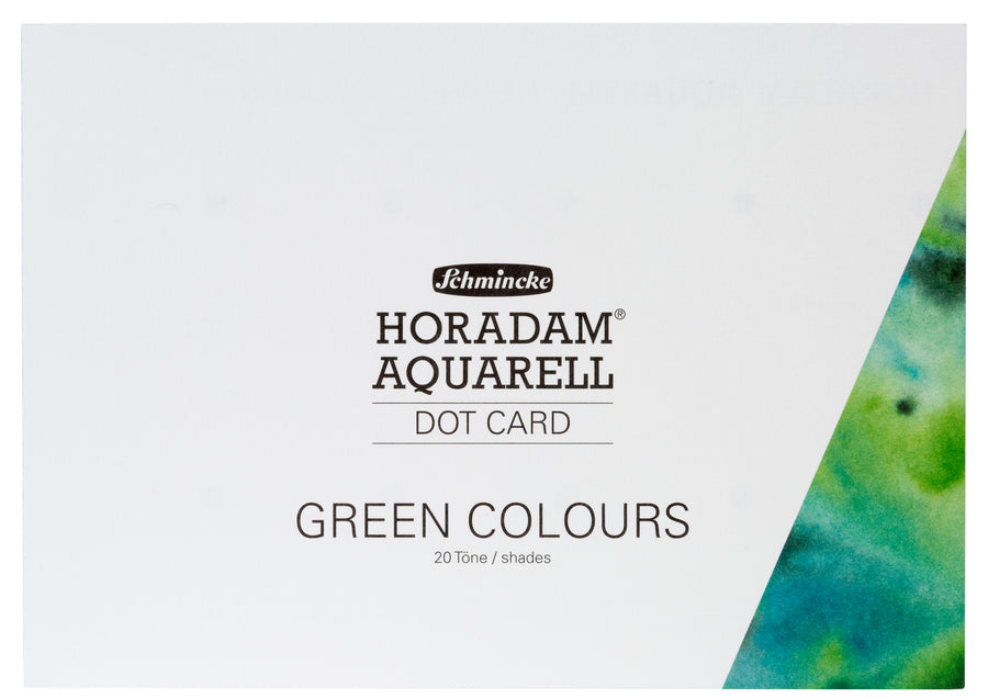 Horadam Watercolor Dot Card, 20 Greens
