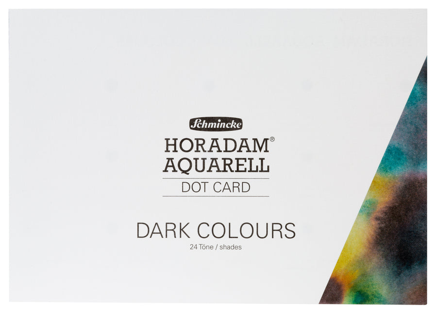 Horadam Watercolor Dot Card, 24 Dark Colors