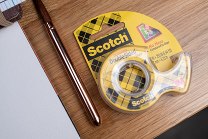 Scotch Double-Sided Tape, 1/2" x 250"