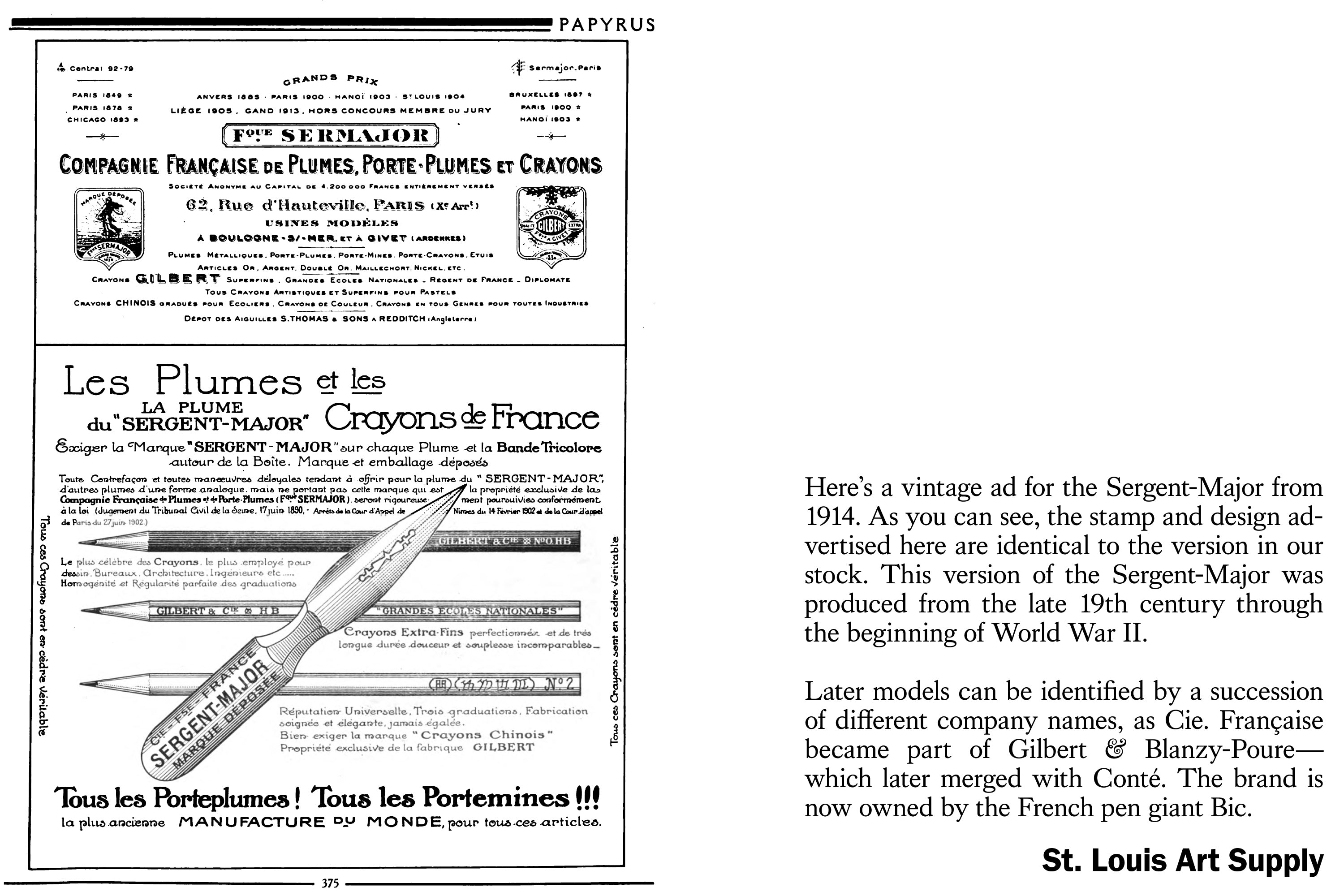 Compagnie Française Sergent Major #500 Pen Nib (Vintage)