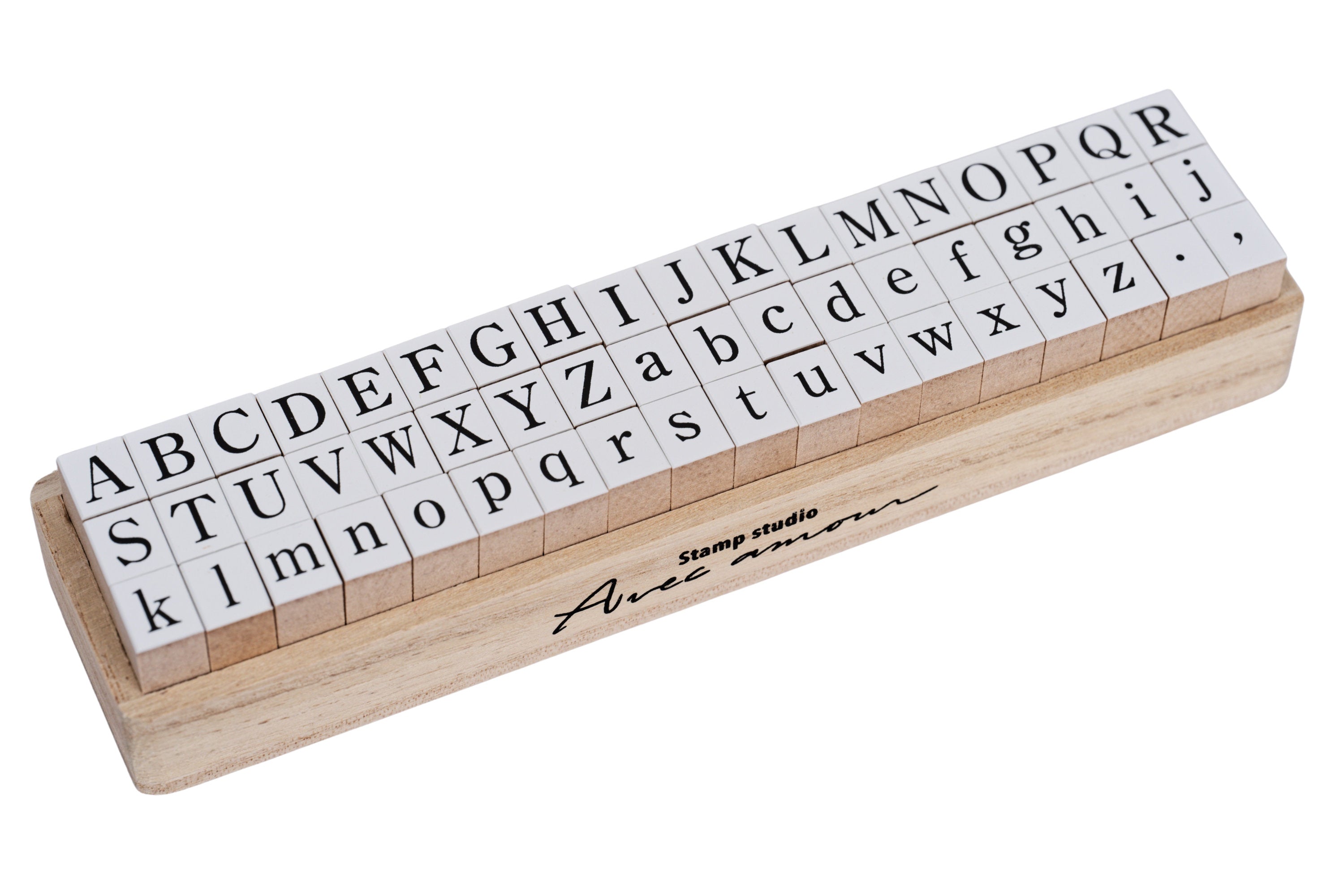 Alphabet Stamp Set, Mincho Serif (54 Pieces) – St. Louis Art Supply