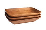 Tiny Teak Trays, Set of 3