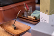 Half-Size Japanese Incense with Brass Base, Magnolia