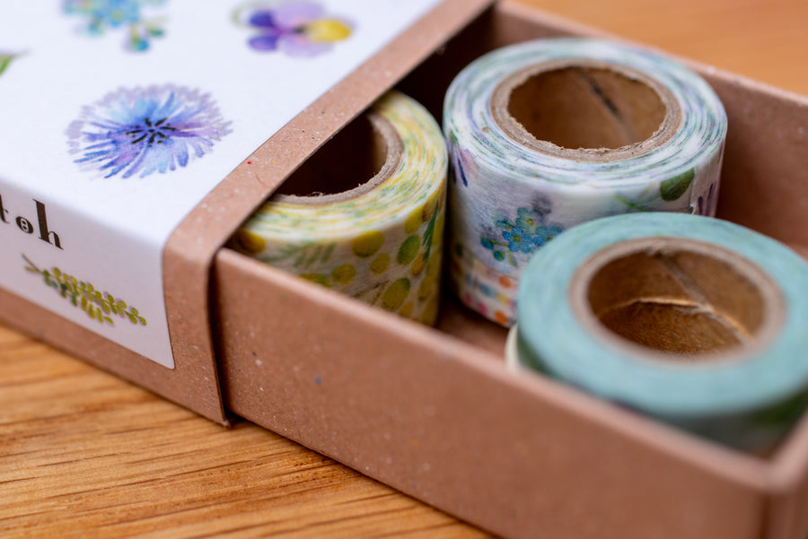 Botanical Washi Tape Matchbox Set