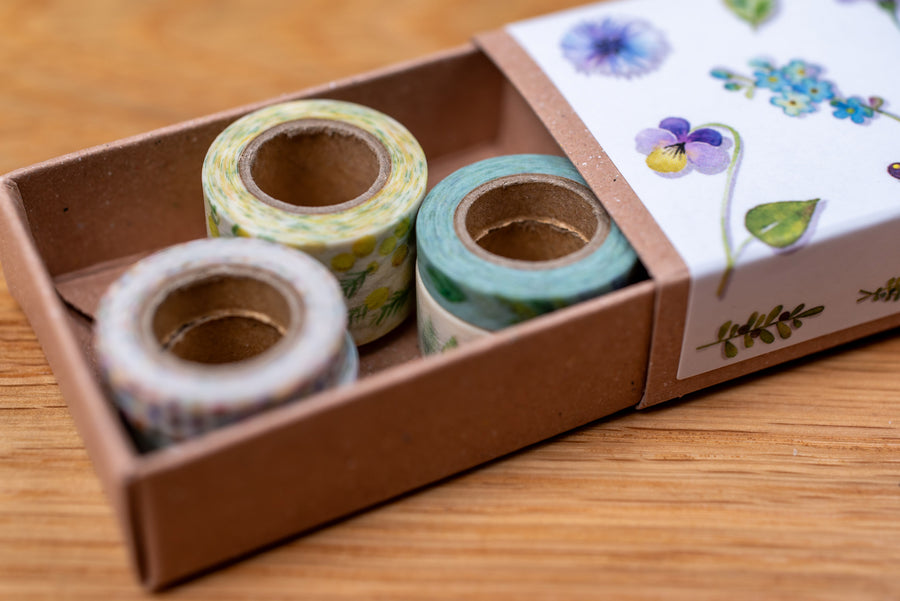 Botanical Washi Tape Matchbox Set