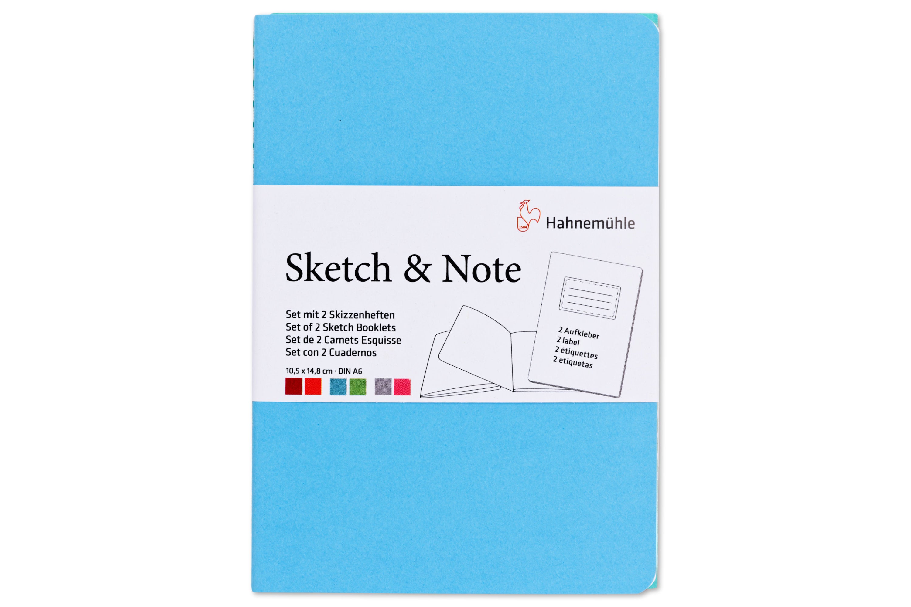 Sketch & Note Two-Pack, Blue/Green