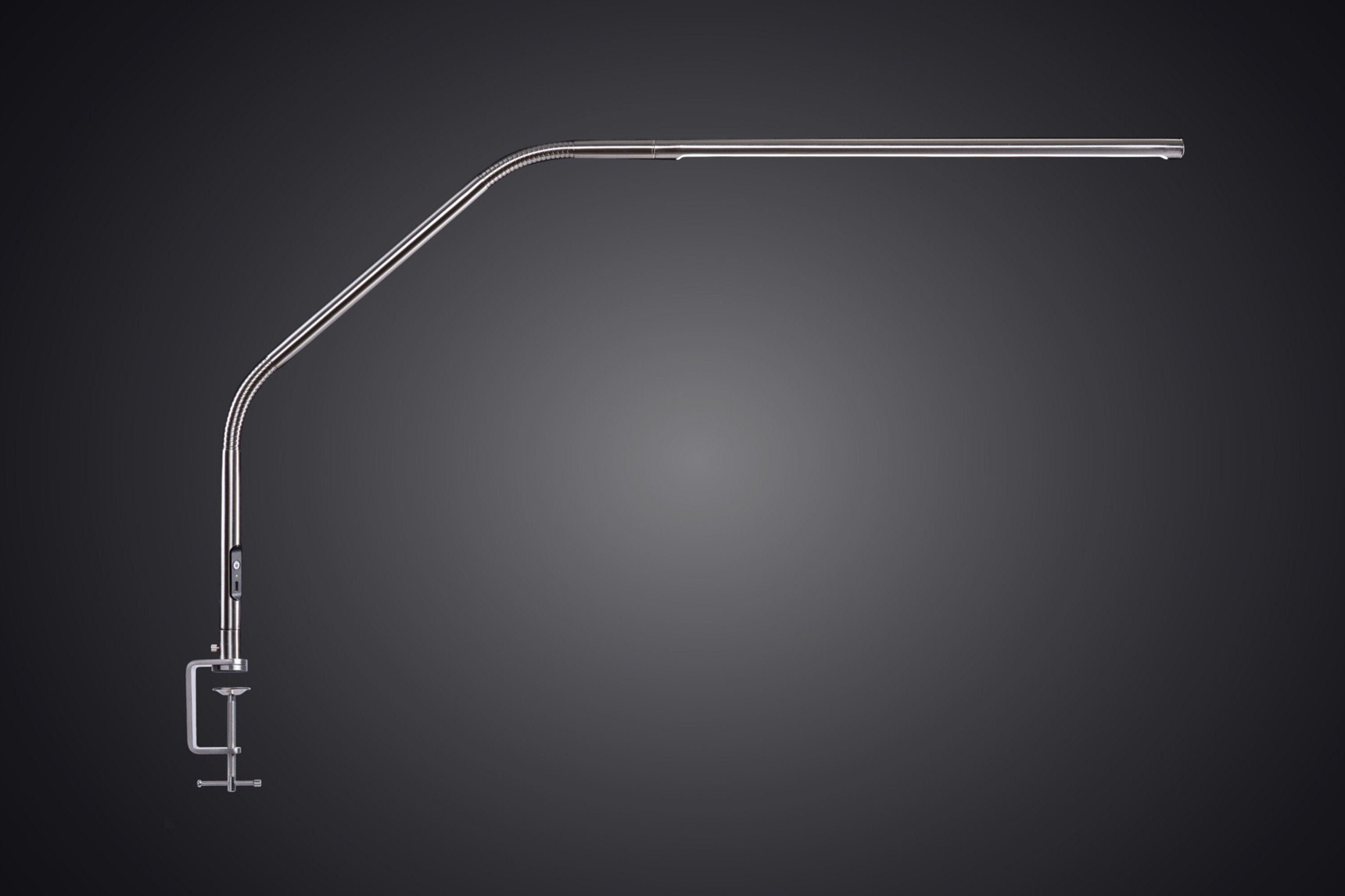 Slimline 4 Table Lamp, Brushed Steel