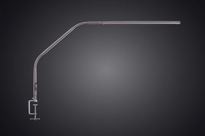 Slimline 4 Table Lamp, Brushed Steel