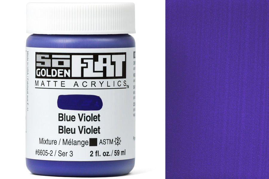 Golden SoFlat Matte Acrylics, Blue Violet