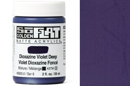 Golden SoFlat Matte Acrylics, Dioxazine Violet Deep