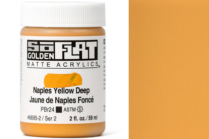 Golden SoFlat Matte Acrylics, Naples Yellow Deep