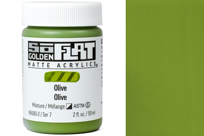 Golden SoFlat Matte Acrylics, Olive