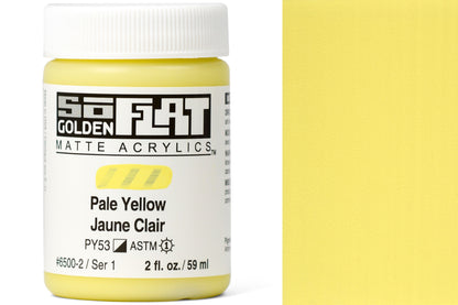 Golden SoFlat Matte Acrylics, Pale Yellow