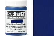 Golden SoFlat Matte Acrylics, Phthalo Blue (Green Shade)