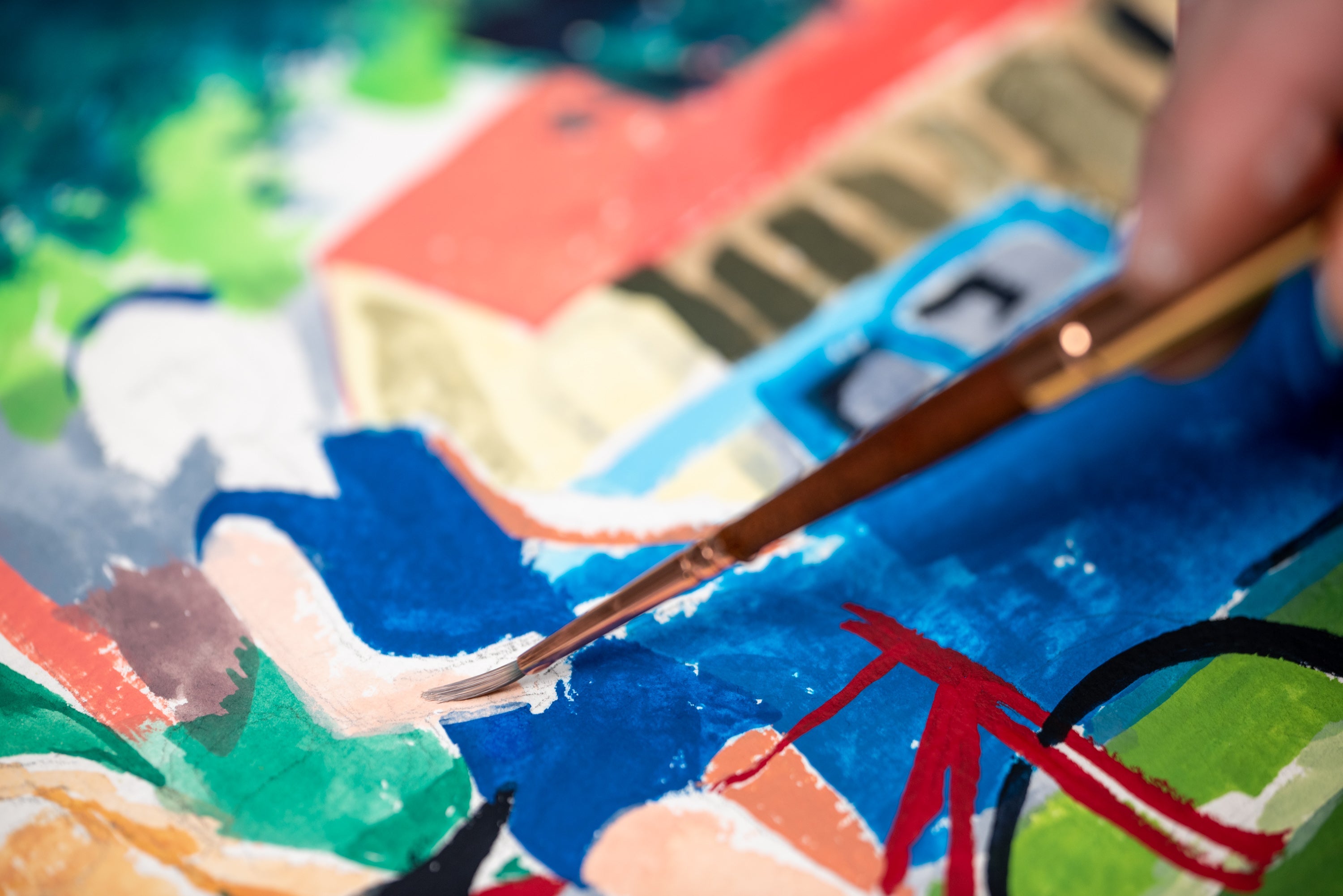 Golden SoFlat Matte Acrylics, Medium Phthalo Blue