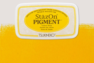 StazOn All-Surface Pigment Ink Pad, Lemon Drop