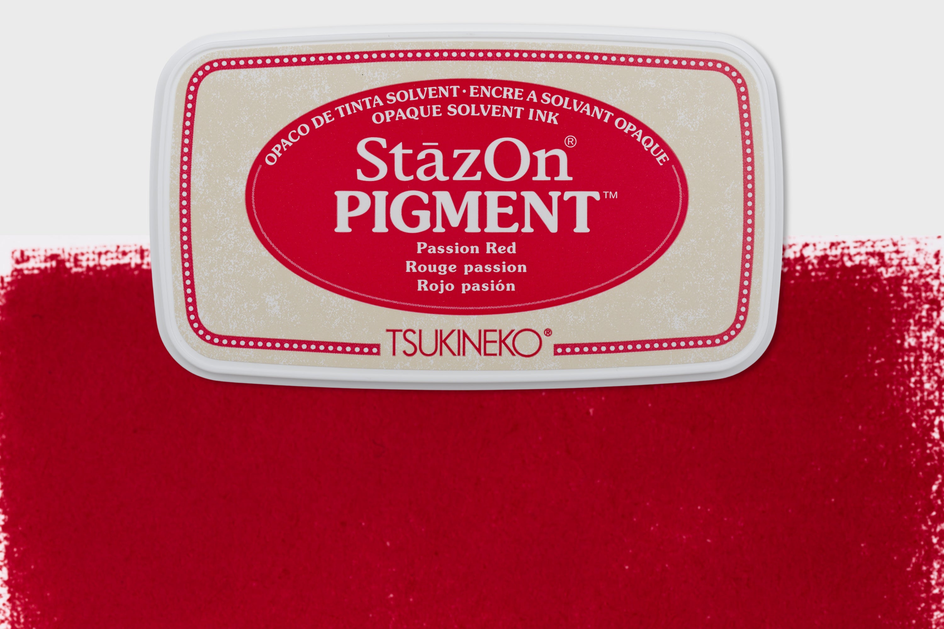 StazOn All-Surface Pigment Ink Pad, Passion Red
