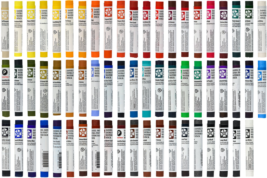 Extra Fine Watercolor Sticks, Full Set of 62 Colors