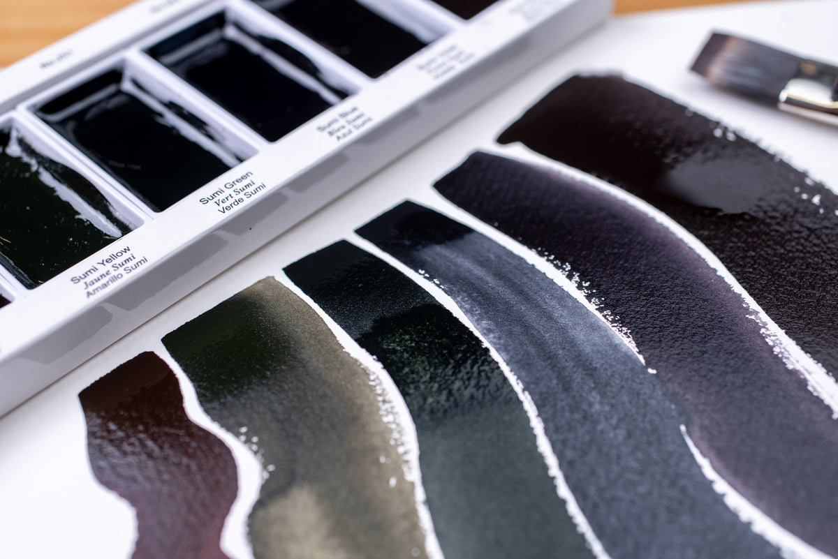 Gansai Tambi Sumi Colors, Set of 6 – St. Louis Art Supply