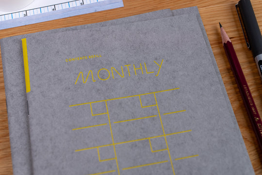 Sunny Slim Notebook, Monthly