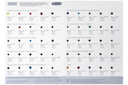 Supergranulation Watercolor Dot Card, 50 Colors