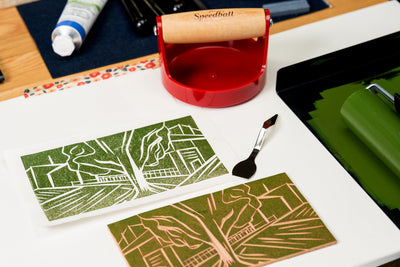 Kozo Washi Paper, Four Long Sheets with Underlay