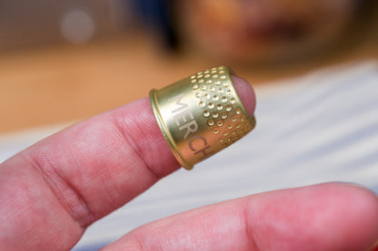 Brass Tailor's Thimble
