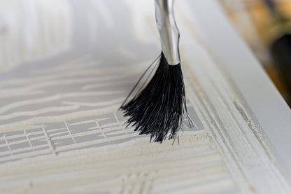 Tin Handle Bristle Brushes, Pack of 6