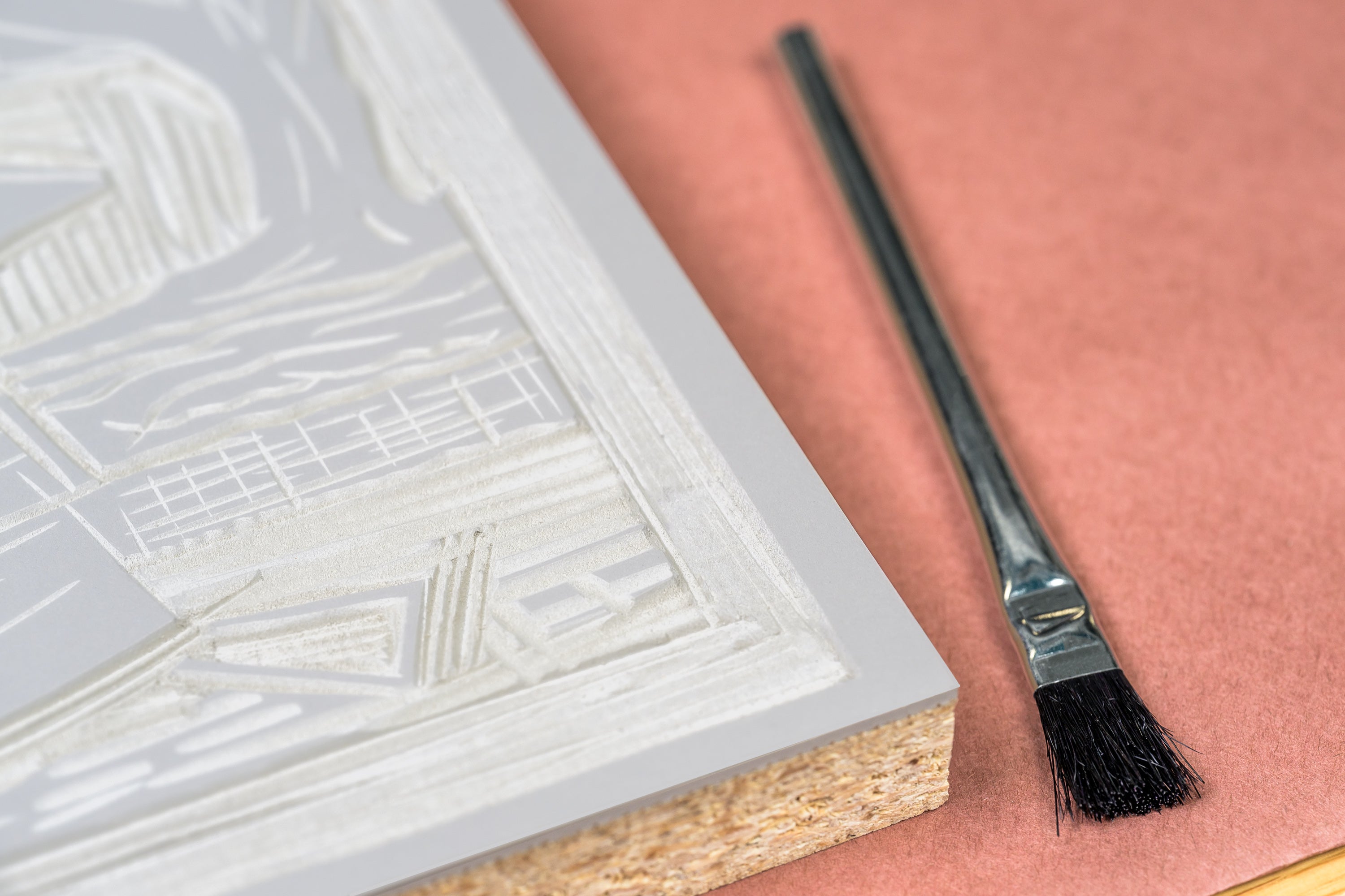 Tin Handle Bristle Brushes, Pack of 6