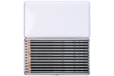 Tinted Graphite Pencils, Set of 12