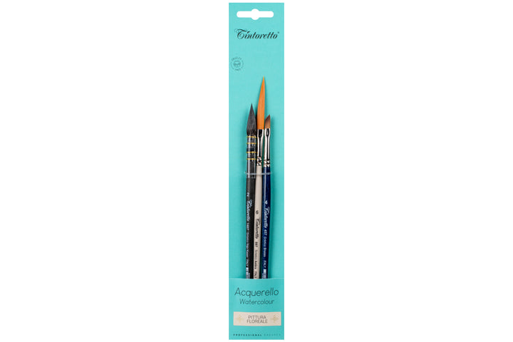 Tintoretto Floral Brush Trio