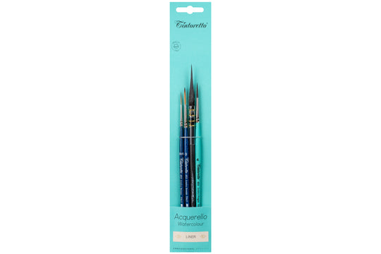 Tintoretto Liner Brushes, Set of 4