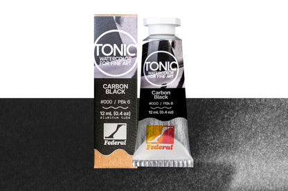 Tonic Watercolor, 12 mL Tube, #000 Carbon Black