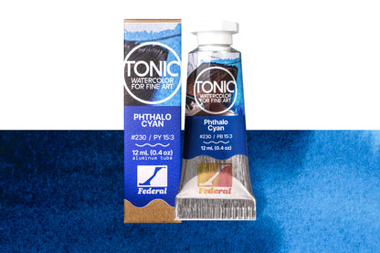 Tonic Watercolor, 12 mL Tube, #230 Phthalo Cyan