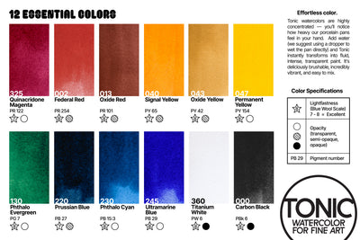 Tonic Watercolor, Porcelain Pan, #043 Oxide Yellow